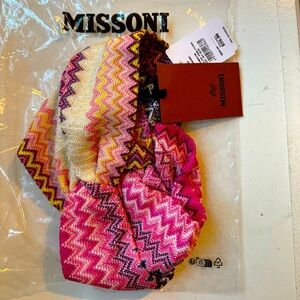 Missoni Zigzag Women’s Knit Headband - Pink Fuschia - brand new in packaging